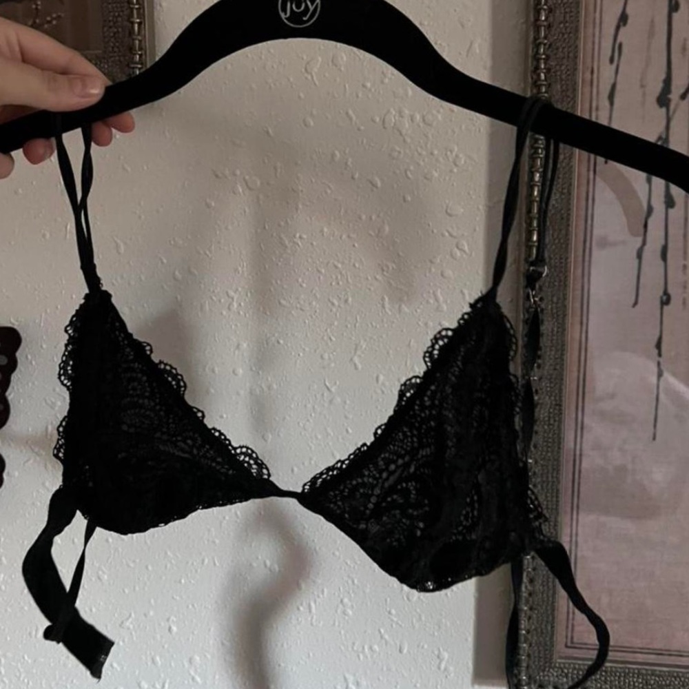 Free people black lace bralette